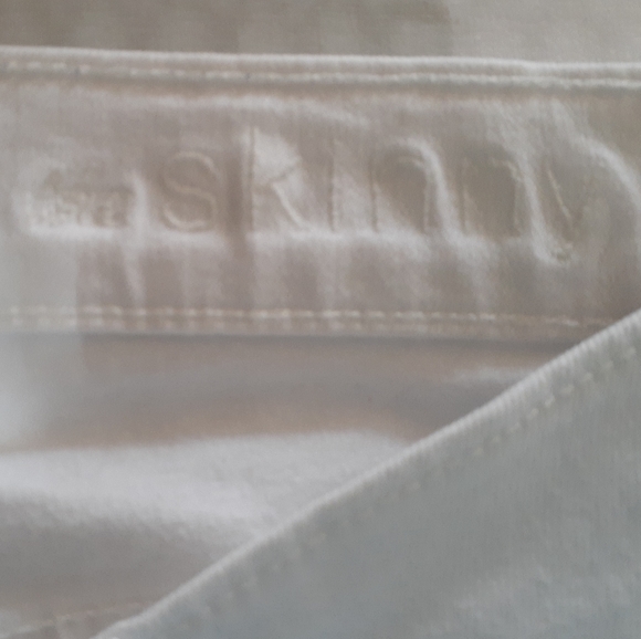 7 For All Mankind Women's The Skinny Jeans White Mid-Rise Size W29 L31 - Picture 7 of 7